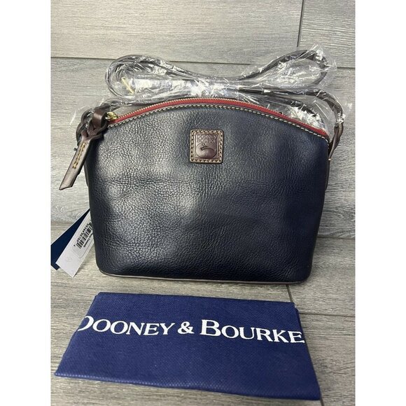 Dooney & Bourke Florentine Leather Penny Crossbody bag navy
